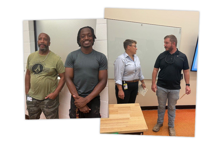 Other community and staff members present at the opening event.