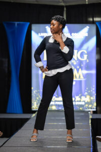 Another image of the cosmetology hair show at Lively Technical College