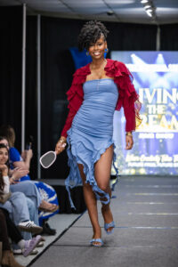Another image of the cosmetology hair show at Lively Technical College