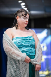 Another image of the cosmetology hair show at Lively Technical College