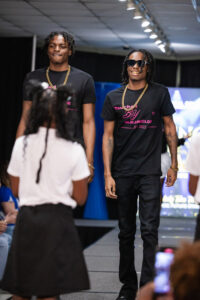 Another image of the cosmetology hair show at Lively Technical College